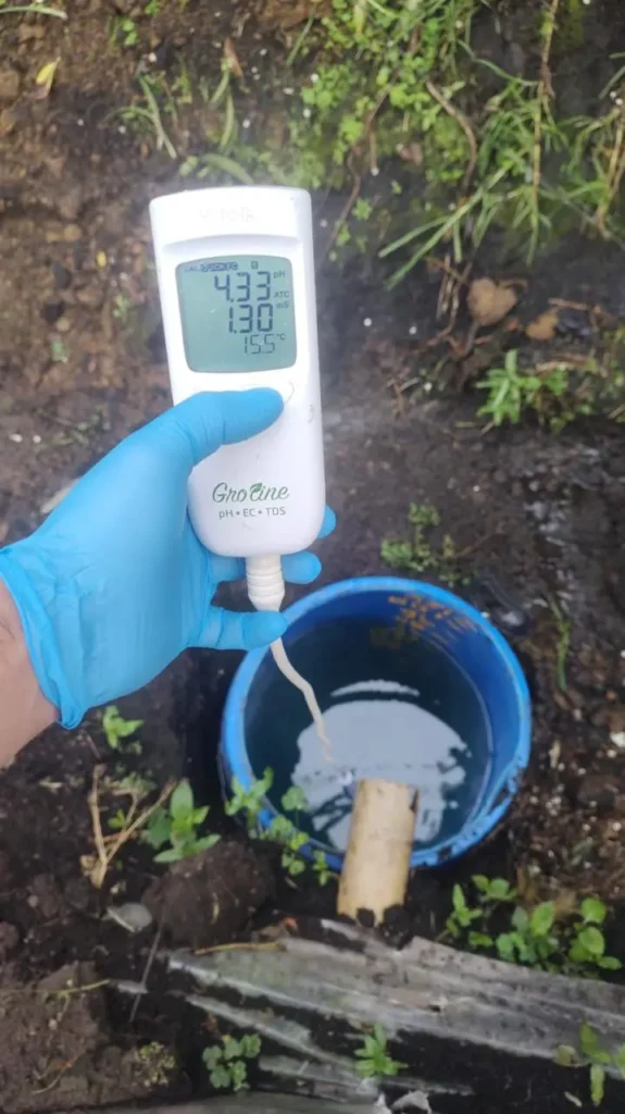 Conductividad en agua