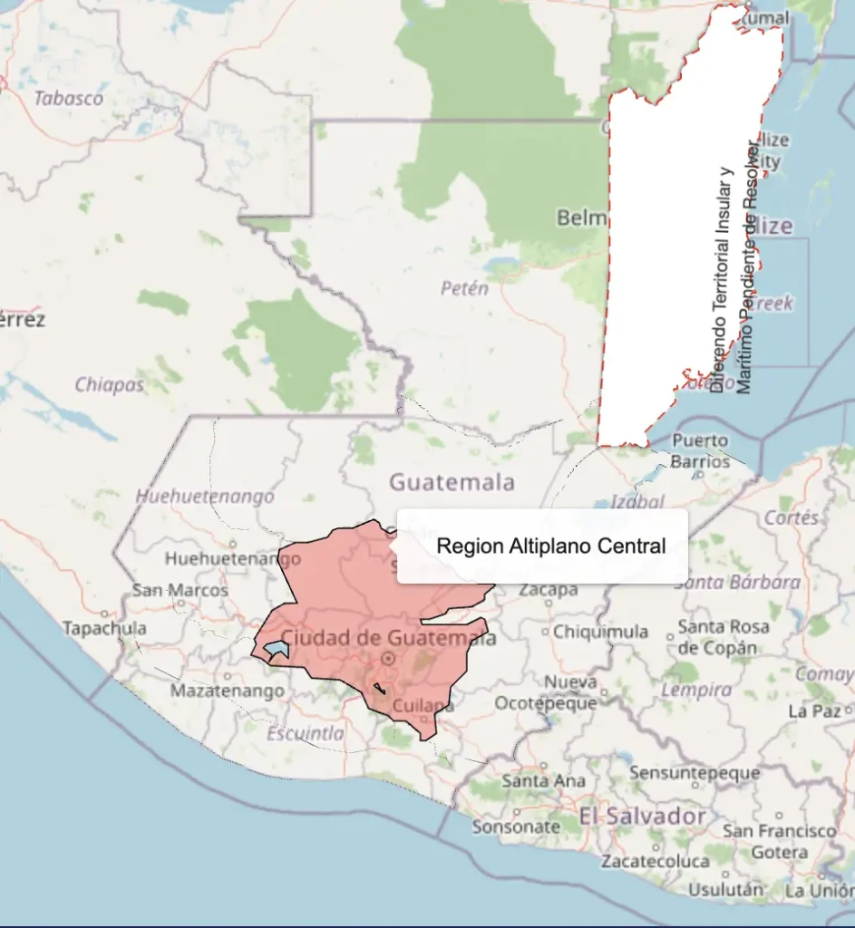 Mapa zonas climatica Guatemala