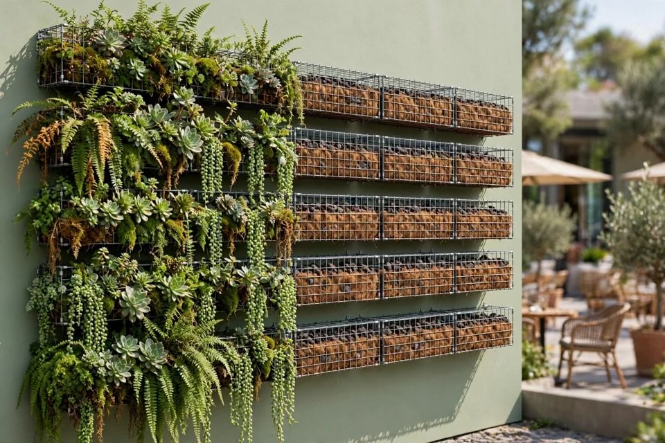 Sistema encajonado jardin vertical verdis